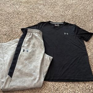 Under Armour Mens sz S Coldgear pant and S tee.